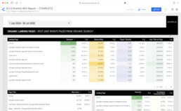 SEO Dashboard by Scellus