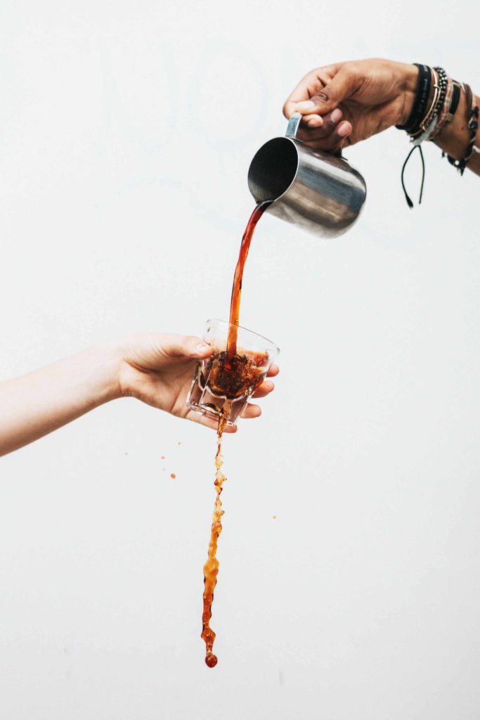 Coffee pouring